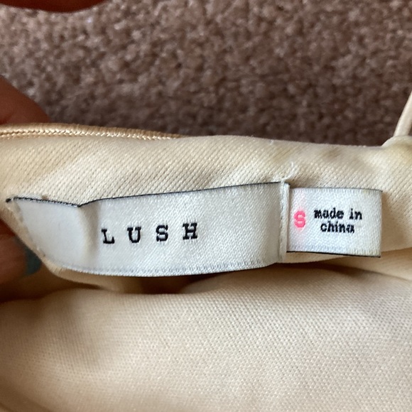 Lush Rose gold sparkly dress - Picture 3 of 6